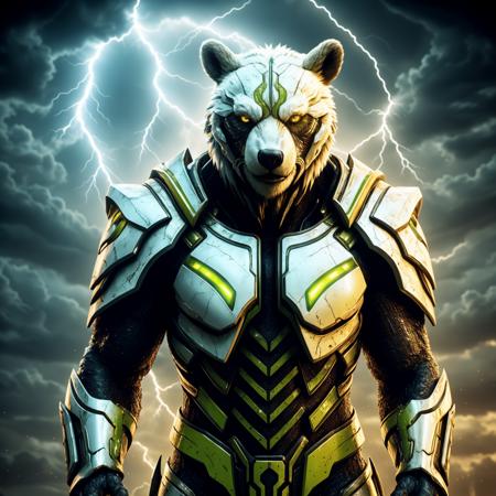 03149-3299537291-Cyber Bear warrior, white and green armor, yellow neon eyes, sci fi concept, cyber Bear warrior from the future, dark atmosphere.png